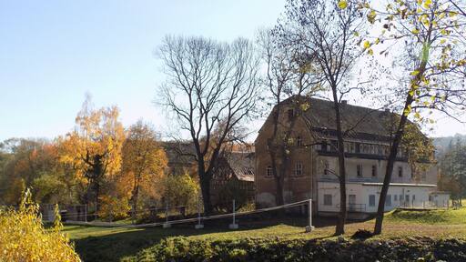 Neumühle, a former watermill near Sautzschen (Wetterzeube, district: Burgenlandkreis, Saxony-Anhalt)