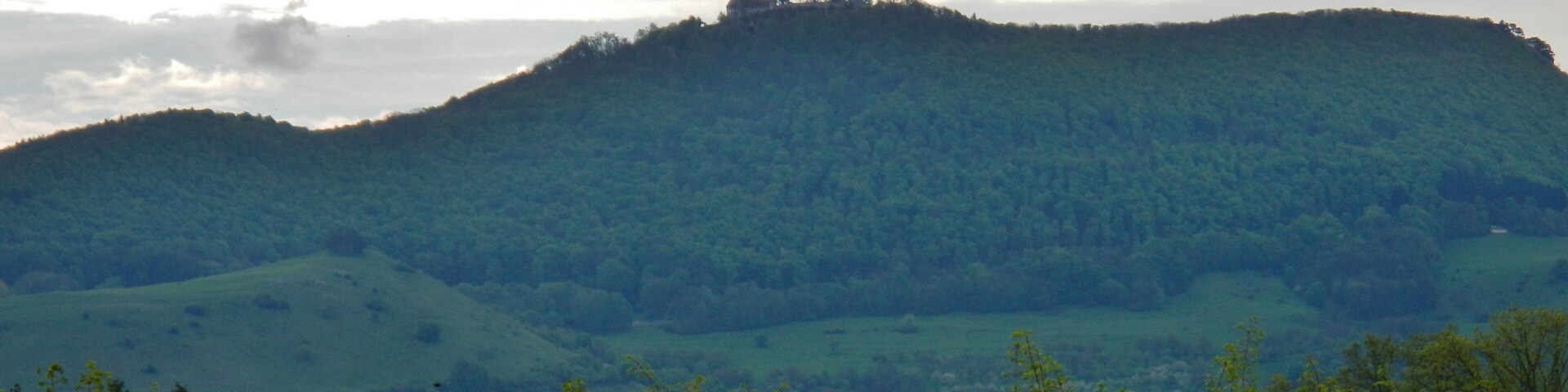 Blick zur Burg Teck