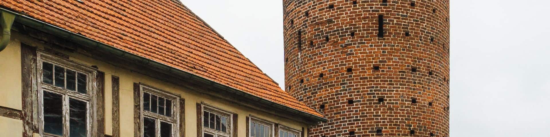 Stumpfer Turm, Teil der mittelalterlichen Stadtbefestigung in Lenzen (Elbe)