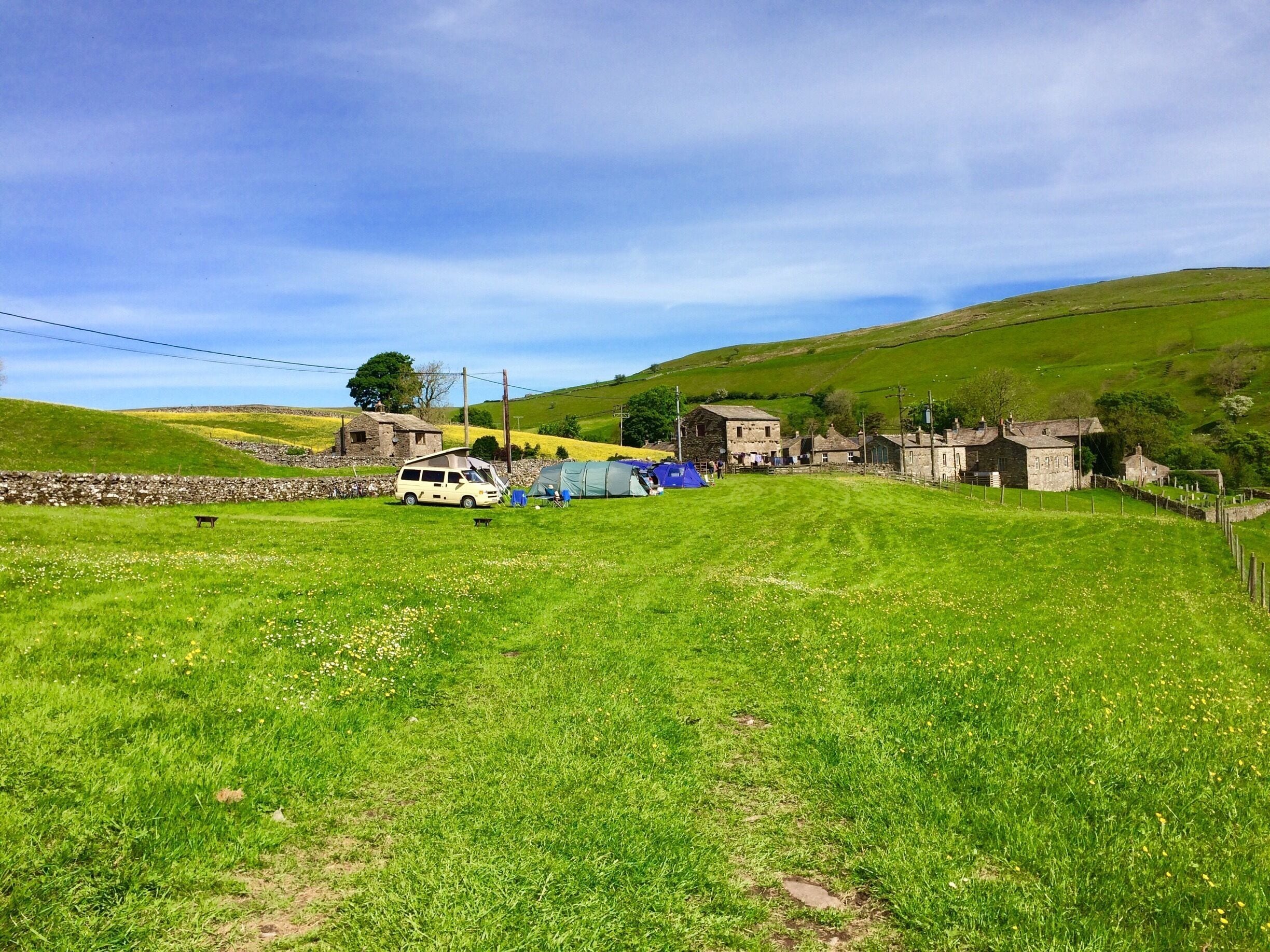 Campsite in Keld - perfect place to pitch a tent 