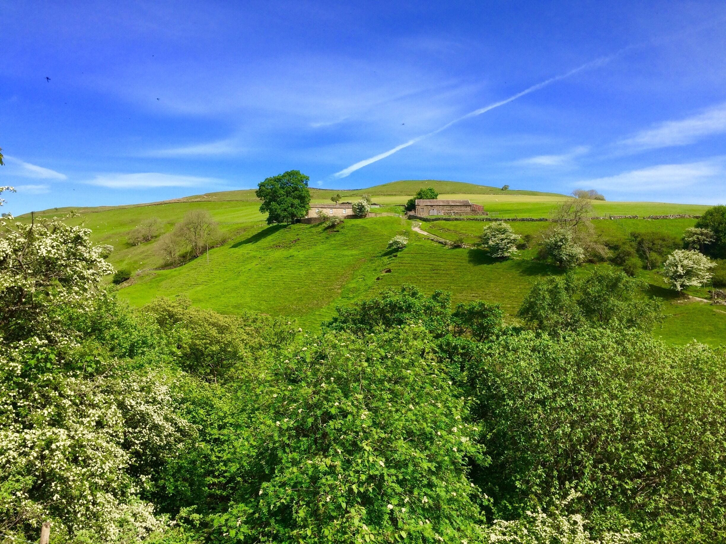 Climbing up Kisdon Hill