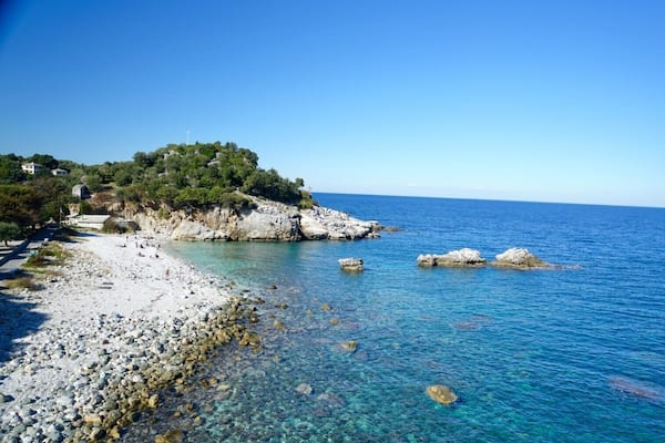 The beach that the movie Mama Mia was thanking please