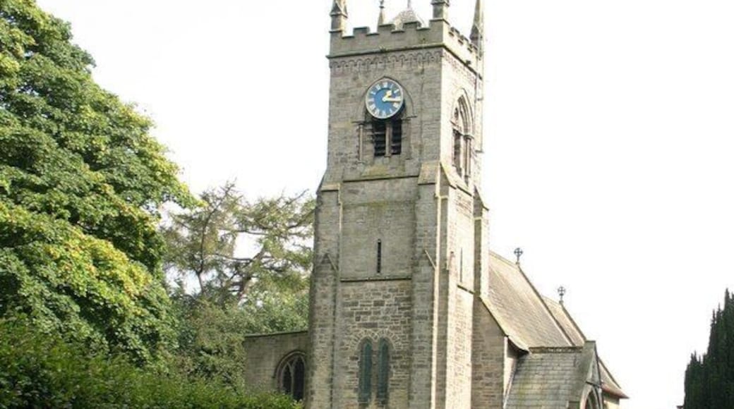 Parish church of St Paul & St Margaret Nidd is very much an estate village with the parish church adjoining the big house. The church dates from 1866 and was designed by Healey.