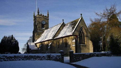 St Paul & St Margaret's, Nidd View of the church from Nidd Hall.