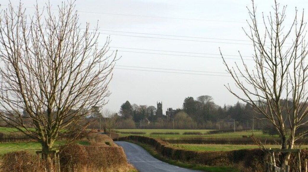 Nidd Lane Looking East towards St Paul & St Margaret's Church.