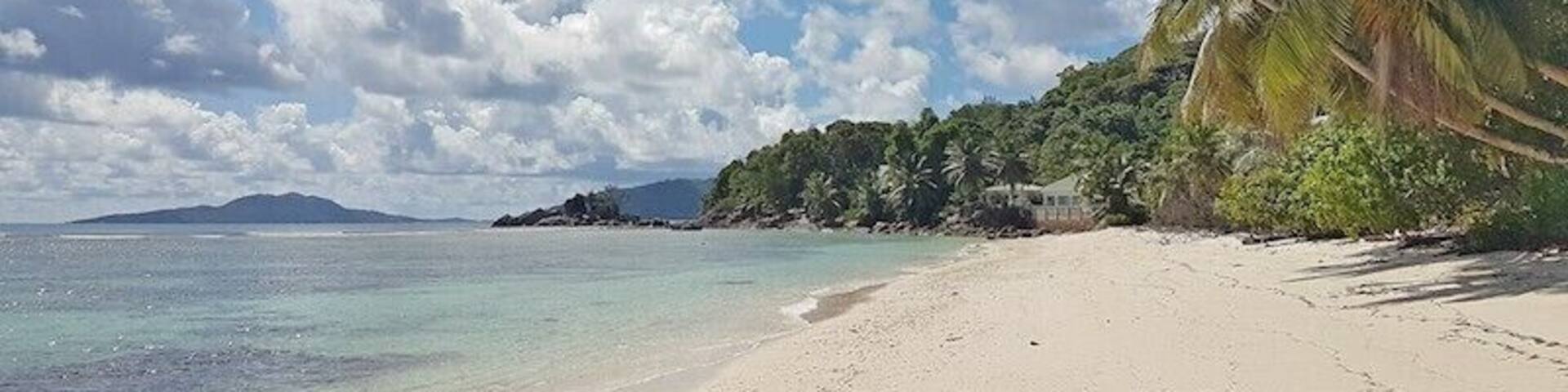 It's a small beach tucked away in a hidden corner of Praslin, with only a few houses nearby. It quickly became one of my favorite beaches in the Seychelles, with its combination of idyllic views, crystal clear warm water suitable for swimming and almost never anyone else around!
#praslin #seychelles #beachvacation