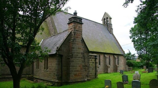 Saint Michael the Archangel, Markington Approaching the church from the car park on Westerns Lane .