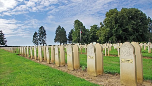 Le cimetière de la Désolation à Guise. Ce cimetière contient les sépultures des soldats de différentes religions, tombés lors de la contre offensive du 29 août 1914, mais également en mai 1940 lors de la bataille de France. The cemetery Desolation Guise. This cemetery contains the graves of soldiers of different religions, who fell during the offensive against the August 29, 1914, but in May 1940 during the Battle of France.