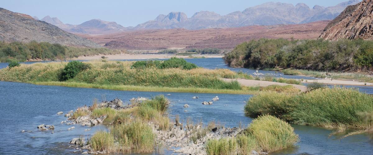 The Orange river from the Namibian side.