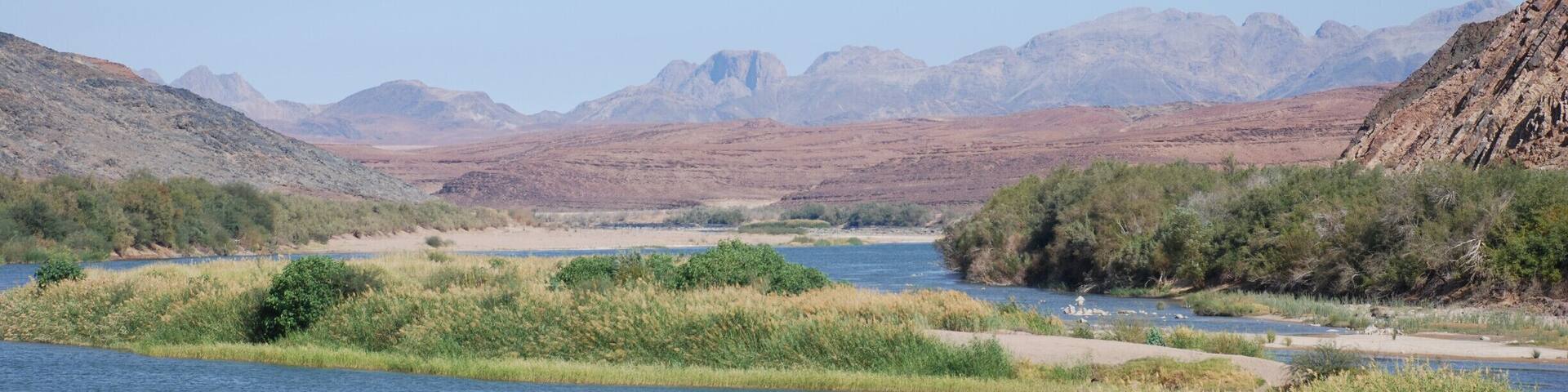 The Orange river from the Namibian side.