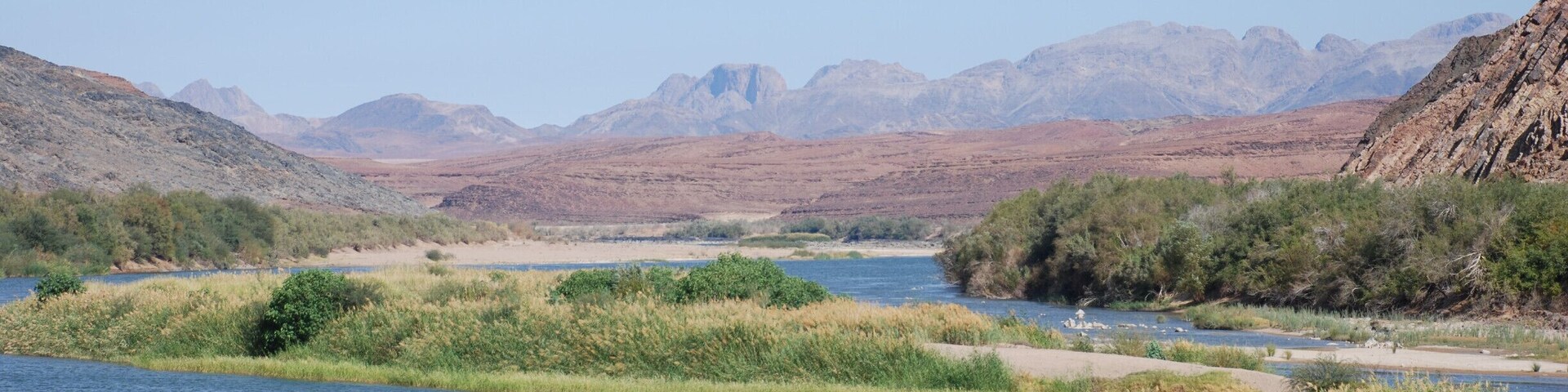 The Orange river from the Namibian side.