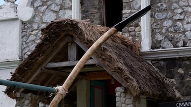 Preserved traditional Ivatan Church of Ivatan People in Batanes, Philippines