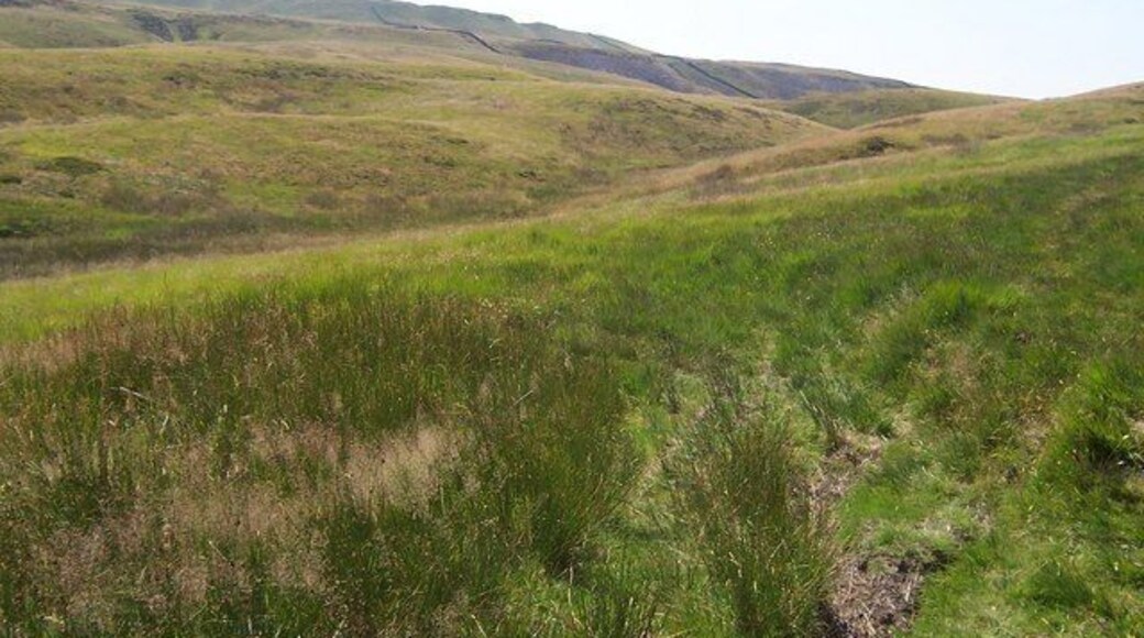 Huker Mire. Named thus on Ordnance Survey Maps - a sorry mass of soggy moorland to the north east of Addlebrough