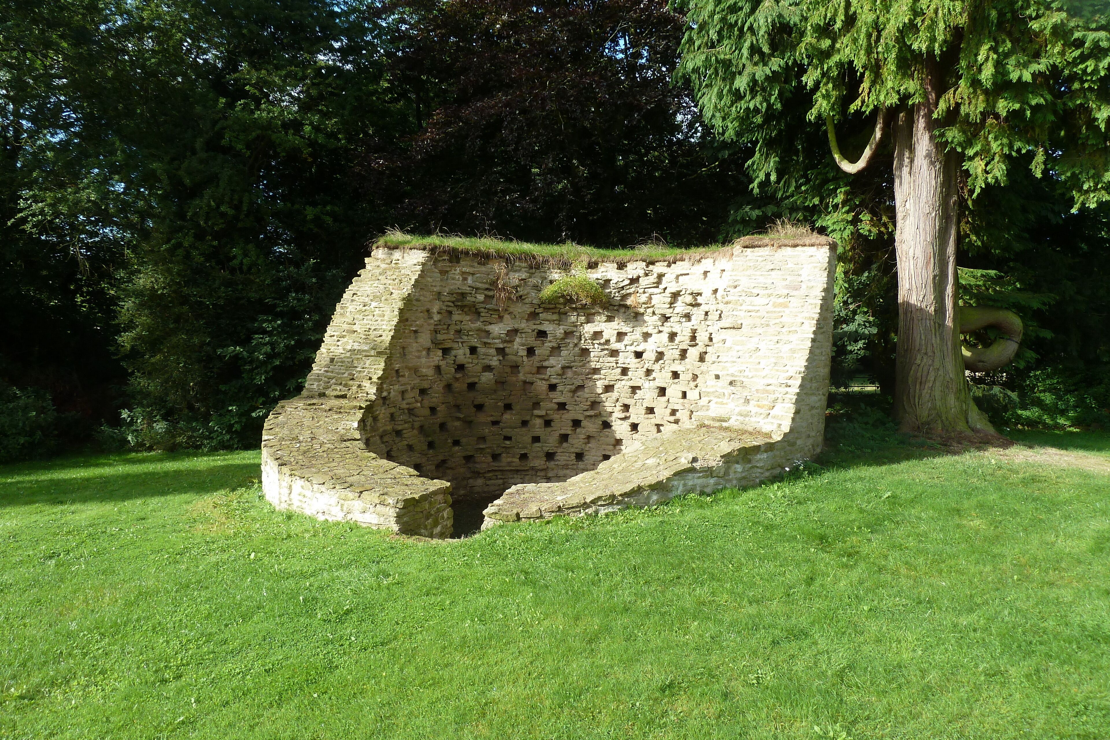 The medieval dovecote at The White House, Aston Munslow