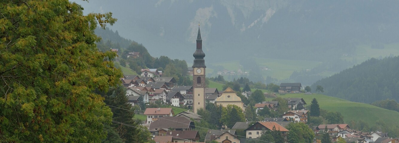 Parish church Saint Peter and Paul in Villnöß - The steeple was buildt 1897