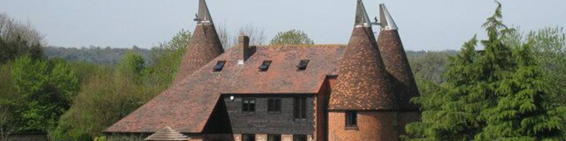 Comp Farm Oasts, Comp Lane, Offham, Kent Triple round kiln oast house.