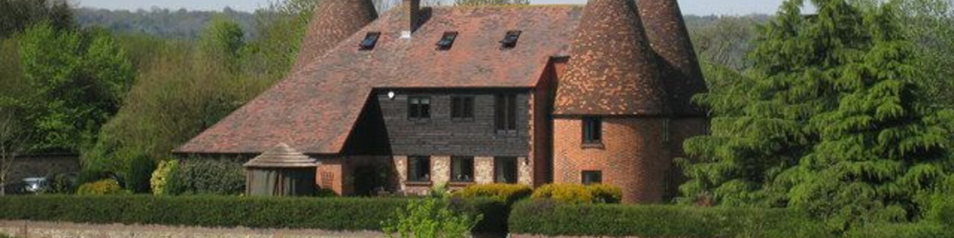 Comp Farm Oasts, Comp Lane, Offham, Kent Triple round kiln oast house.