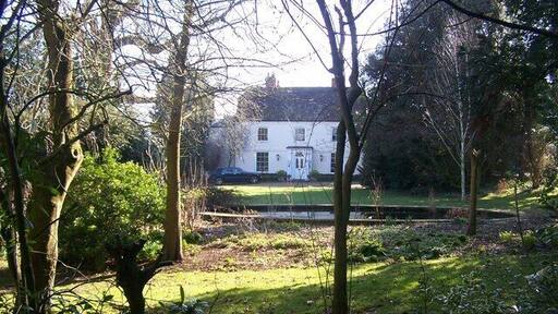 The Old Rectory On Aldon Lane, as seen from footpath to Teston Road.