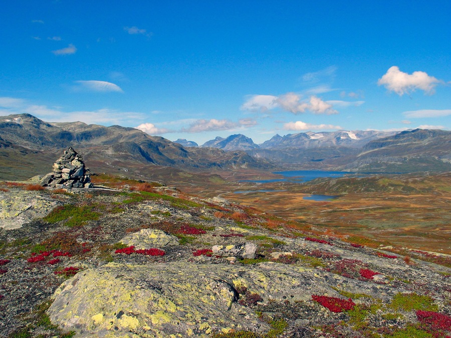 The turning of the seasons Indian summer Jotunheimen Norway. Image shot 09/2003. Exact date unknown.