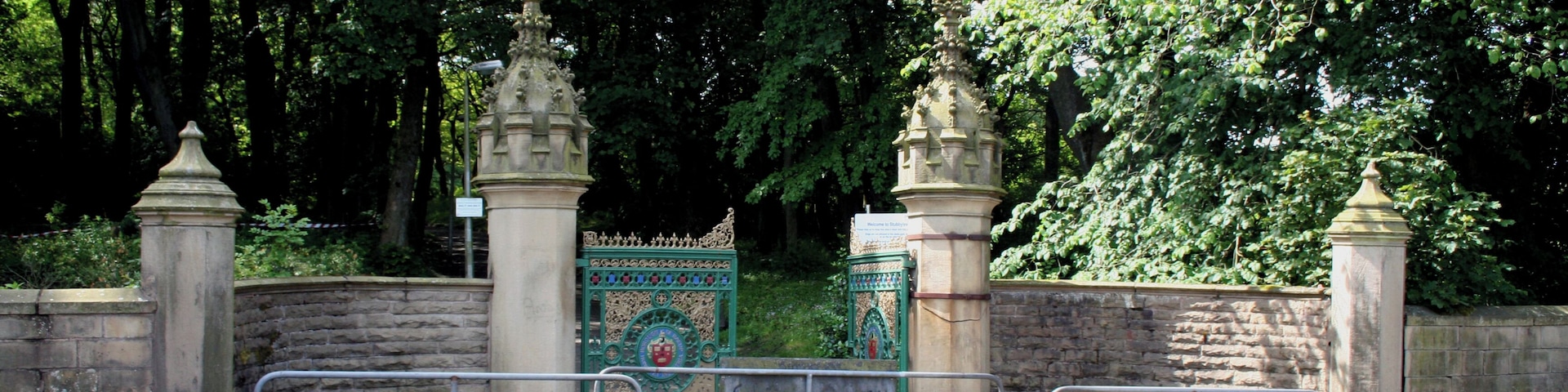 Photograph of the gateway to Stubbylee Park, Bacup, Lancashire