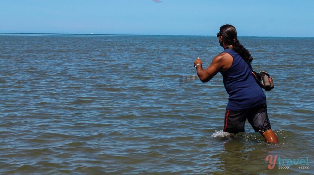 Just east of Mossman is Cooya Beach, there’s not much to do here aside from spearfishing and mud crab hunting!
We highly recommend you take a Kuku Yalanji Cultural Habitat Tour with Brandon Walker. You’ll spend the afternoon learning the traditional ways of the local Aboriginal culture and having a lot of fun doing it. You get to eat what you catch after.