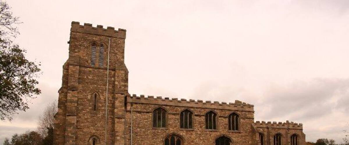St.Botolph's church, Saxilby, Lincs. Largely Perpendicular church with an Early English arcade and Norman north doorway.