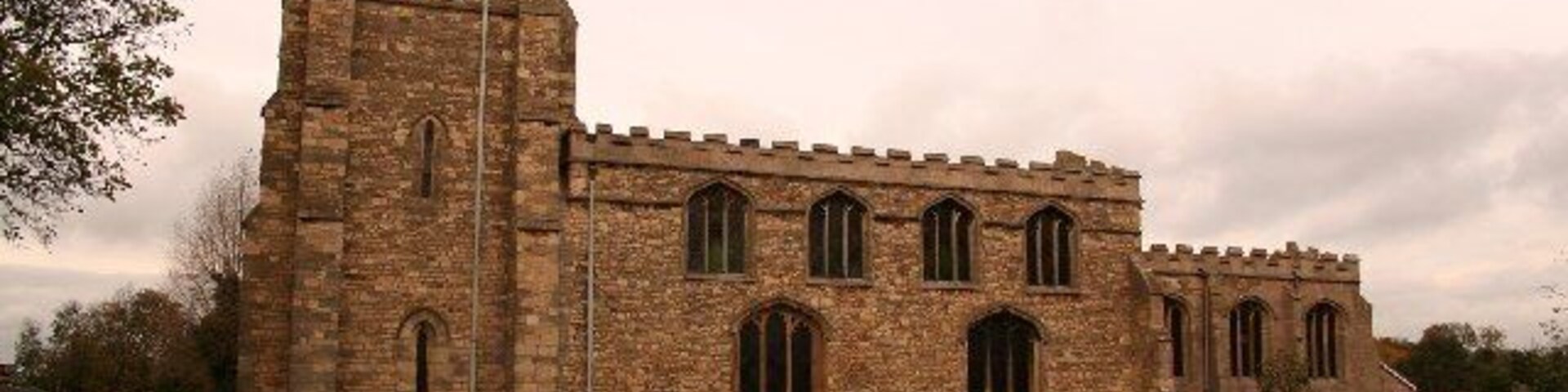 St.Botolph's church, Saxilby, Lincs. Largely Perpendicular church with an Early English arcade and Norman north doorway.
