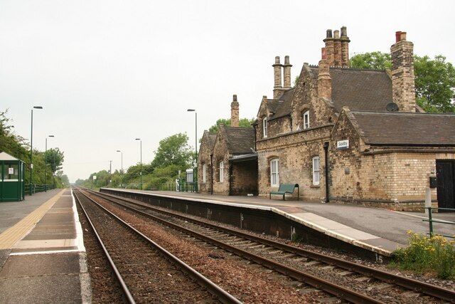 Saxilby railway station Original description: Saxilby Station Built c1850, now un-manned and converted to offices