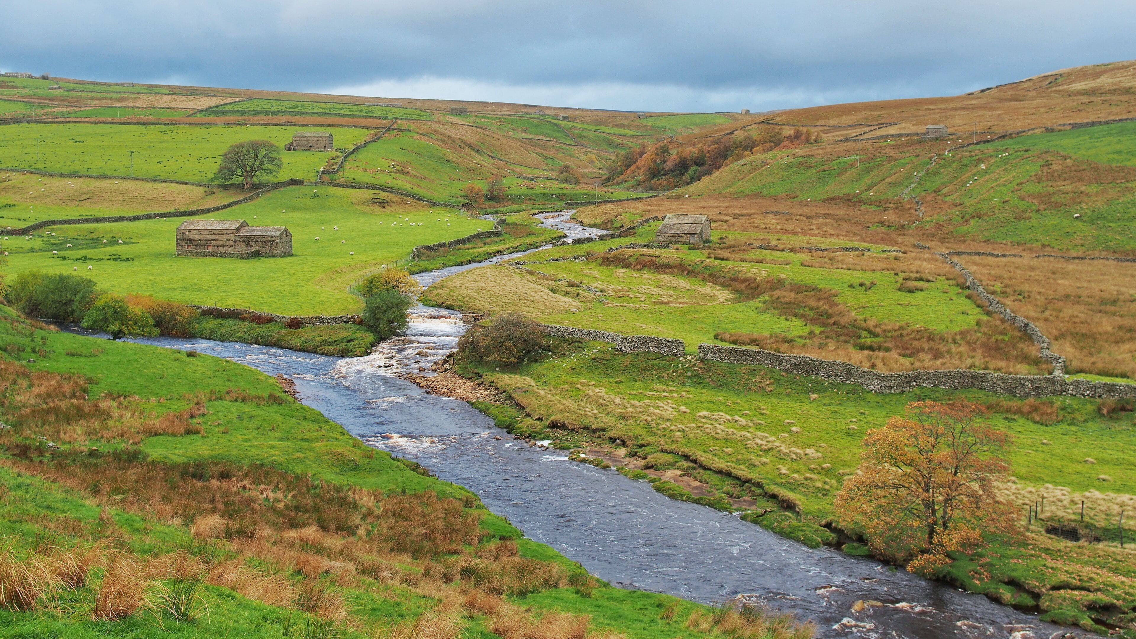 Confluence of River Swale and Whitsundale Beck