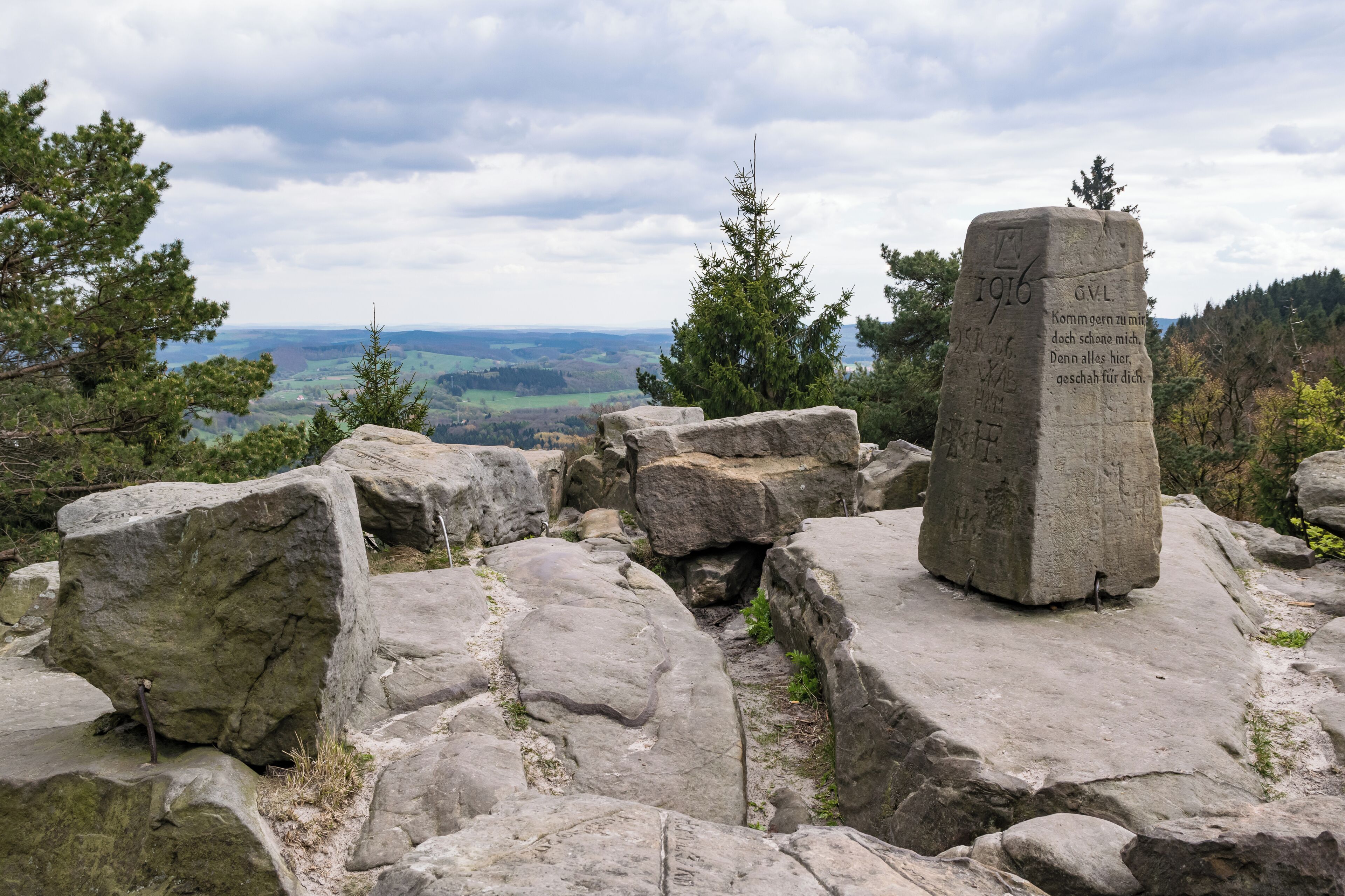 Die Lippische Velmerstot im Eggegebirge.