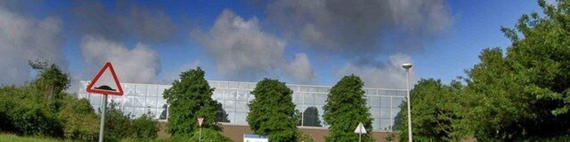 The end of the estate Aztec West Industrial estate.