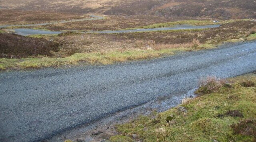 Glenmore Hairpins. Hairpin bends in the Glenmore road as it drops toward Glengrasco.