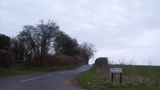 Enmill Lane The lane leads to the A3090