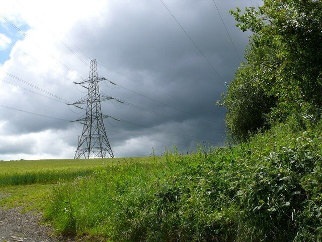 Pylon between Stoney Cross & Woodtown