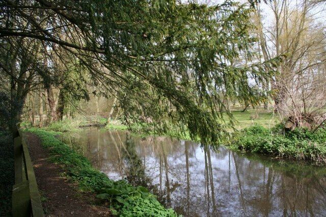 Brook by the pillbox West of Marcham.