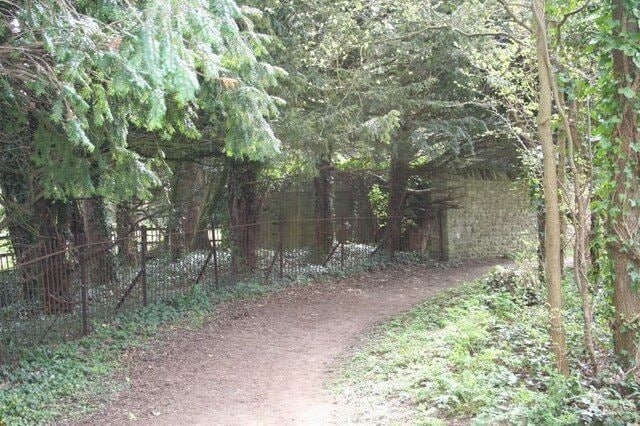 Bend in the path The pillbox is just over the wall you see on the bend. There is a small gate to the left of me which will let you gain access.