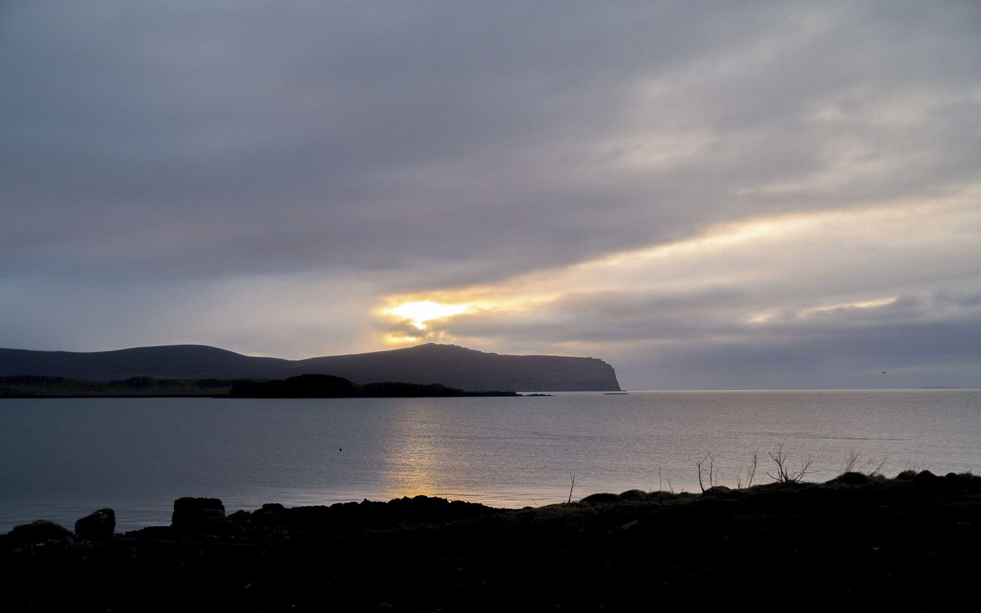 View of the sunset from the house