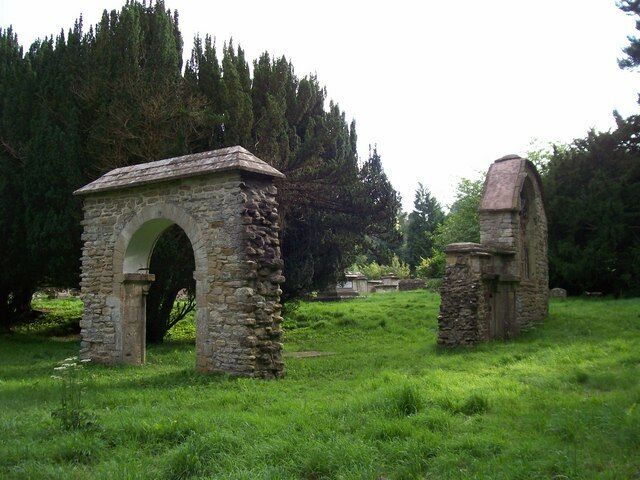 Ruins of Old Woodchester Church New Church built nearby in the 1800's