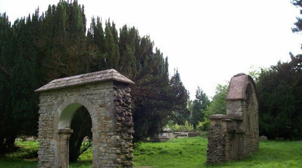 Ruins of Old Woodchester Church New Church built nearby in the 1800's