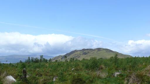 Conic Hill near Balmaha on the eastern shore of Loch Lomond, Scotland.