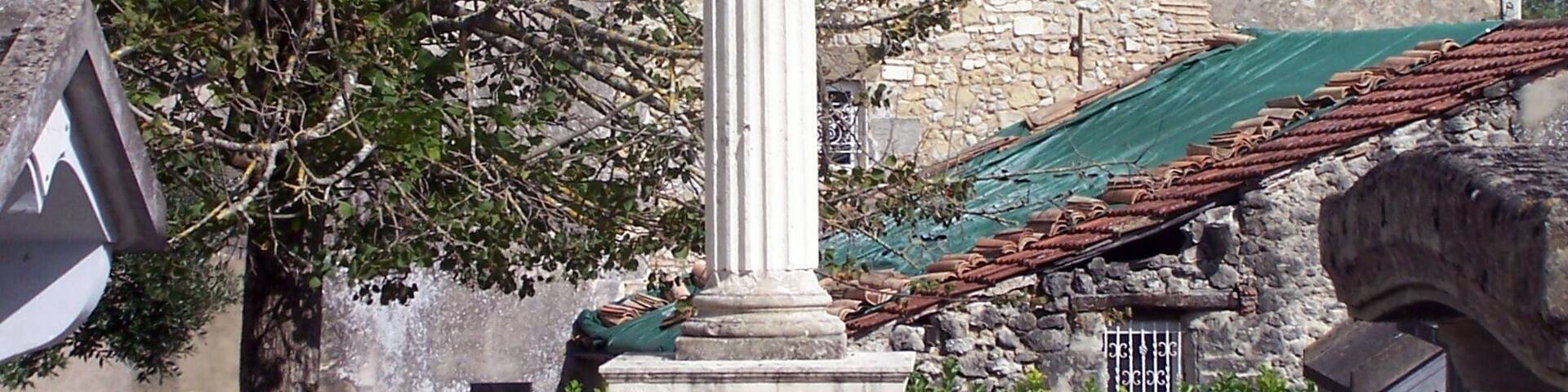 Saint Abondance war memorial in Virazeil (Lot-et-Garonne, France)