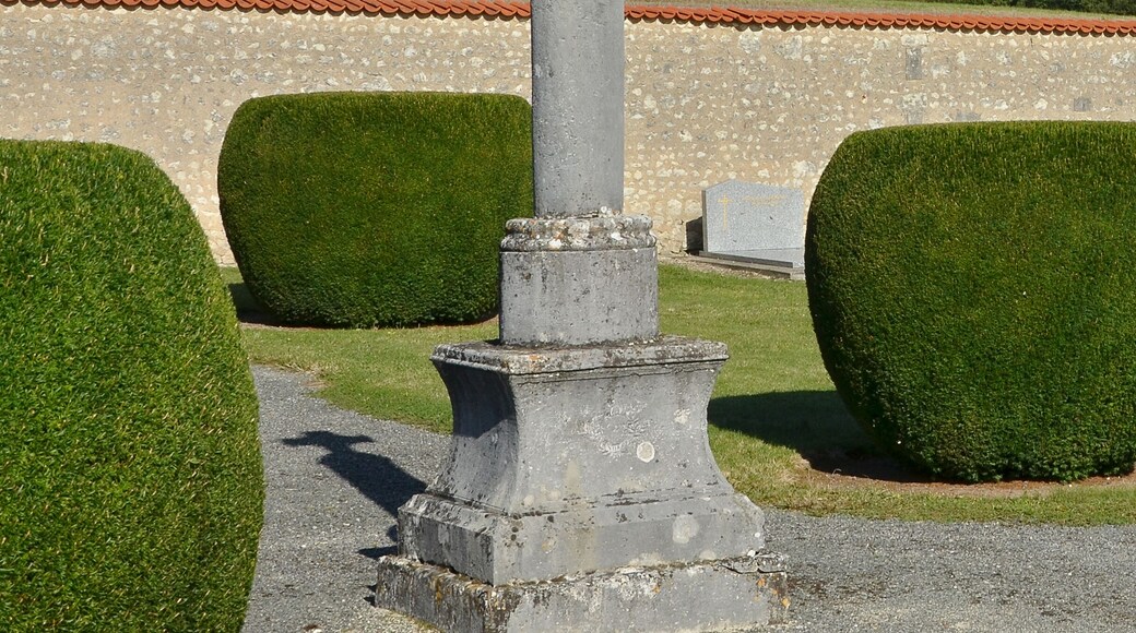 Cemetery cross of Poullignac, Charente, France.