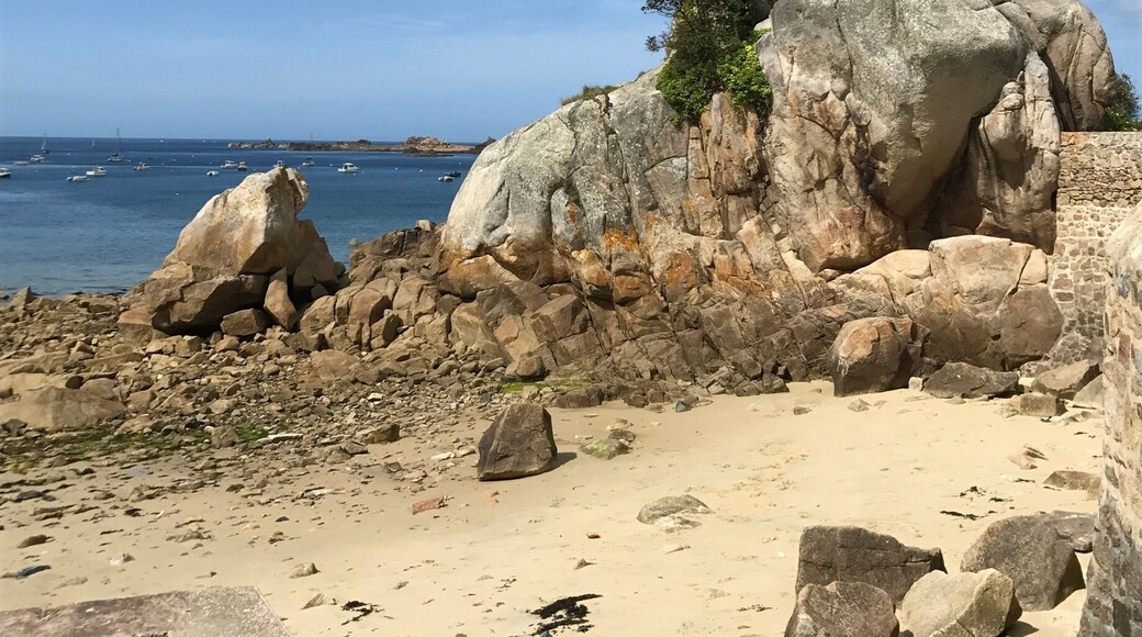Petite vue de la terrasse du grand ho à port blanc