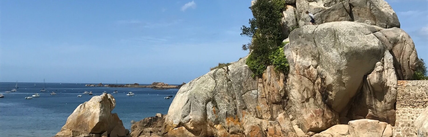 Petite vue de la terrasse du grand ho à port blanc