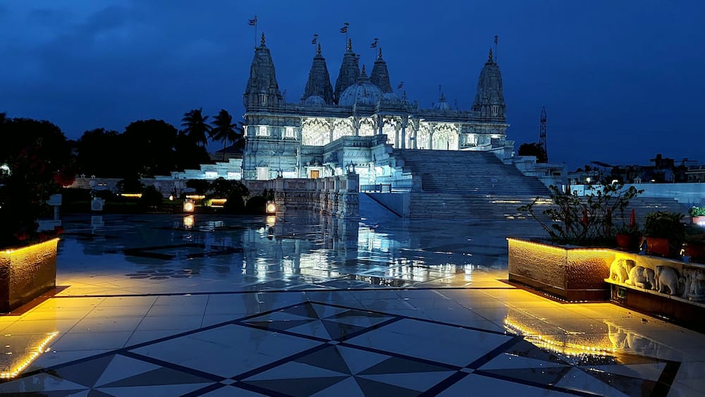 BAPS Swaminarayan Mandir also known as Akshardham temple in Navsari, Gujarat India