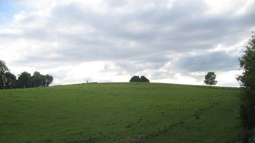 Mapperton Hill A view looking to the southwest from the public footpath between Maiden Bradley and Yarnfield, towards Mapperton Hill.