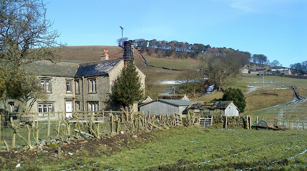 Low House Farm, Hazelwood The cluster of buildings on the hillside above Low House Farm is Hazelwood hamlet.