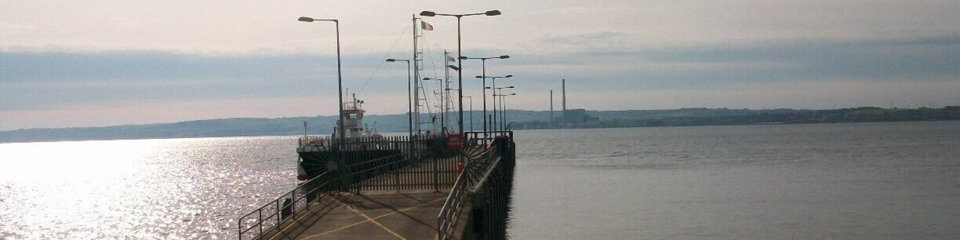 Ferry crossing the Shannon River