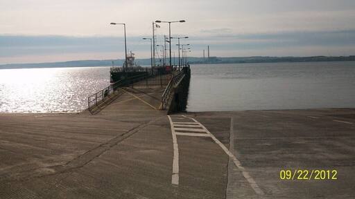 Ferry crossing the Shannon River