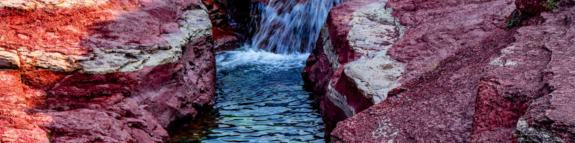 Red Rock Canyon Waterton Lakes National Park Alberta Canada